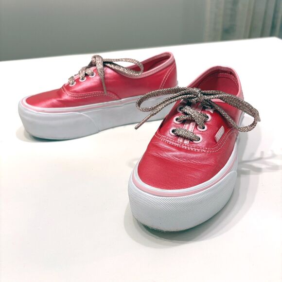 Vans‎ X Barbie Authentic Stackform Hot Pink Platform Women's